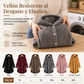 Abrigo de Invierno para Mujer de Color Sólido, Botones Asimétricos, de Felpa Afelpada y Suave