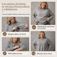 Suéter de punto de manga larga y cuello redondo holgado casual para mujer, con diseño de hombro caído, alas de murciélago y fruncido lateral