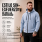 Chaqueta casual con capucha y cremallera para hombre, abrigada