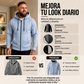 Chaqueta casual con capucha y cremallera para hombre, abrigada