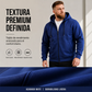 Chaqueta casual con capucha y cremallera para hombre, abrigada