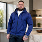 Chaqueta casual con capucha y cremallera para hombre, abrigada