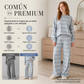 🔥 ¡50% OFF POR TIEMPO LIMITADO! 👚👖 Conjunto de 2 Piezas para Mujer con Top de Cuello Alto a Rayas y Pantalón de Pierna Ancha – Elegante, Cómodo y Moderno ✨