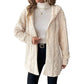 🔥 ¡50% OFF POR TIEMPO LIMITADO! 🧸🧥 Chaqueta Casual con Capucha y Forro de Felpa para Mujer – Cálida, Suave y Súper Acogedora ❄️✨