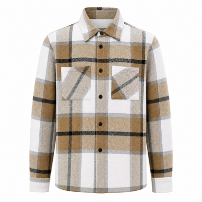 🔥 ¡50% OFF POR TIEMPO LIMITADO! 👔🍂 Camisa Casual de Franela a Cuadros para Hombre – Suave, Cómoda y Fácil de Combinar ✨