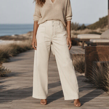 🔥 ¡50% OFF POR TIEMPO LIMITADO! 👖✨ Pantalones Casuales de Pierna Recta para Mujer – Cómodos, Elegantes y Fáciles de Combinar 💖