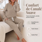 Conjunto de 2 piezas: top de mujer y pantalones con cordón