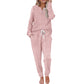Conjunto de 2 piezas: top de mujer y pantalones con cordón