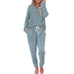 Conjunto de 2 piezas: top de mujer y pantalones con cordón