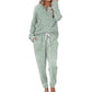 Conjunto de 2 piezas: top de mujer y pantalones con cordón