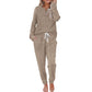 Conjunto de 2 piezas: top de mujer y pantalones con cordón