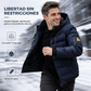 Abrigo cálido reversible con capucha para hombre