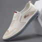 zapatos casuales de cuero transpirables para hombres